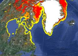 Ice concentrations shown in GlobalView 2.0.