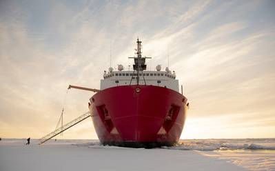 The USCG Icebreaker Healy  (CREDIT NyxoLyno Cangemi USCG)