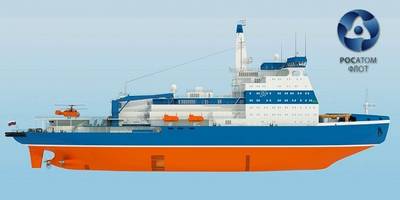 Icebreaker LK-60: Image credit Rosatomflot