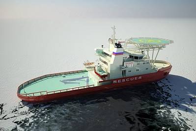 Icebreaking rescue vessel (Photo: Arctech Helsinki Shipyard)