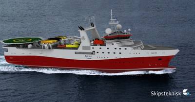 Ice-class Seismic Vessel: Photo credit Kleven