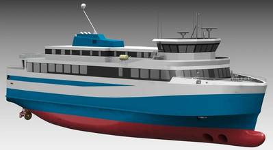 Iceland will get this new electric ferry later in 2019, able to carry 550 passengers and 75 cars, powered by ABB. Image: ABB