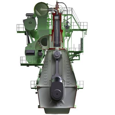 Illustration of the G80ME-C9 engine (Photo: MAN Diesel & Turbo)