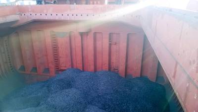 File image: loading coal into the hold of a Panamax bulk carrier / CREDIT: AdobeStyock / © Leonid Eremeychuk