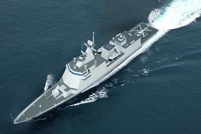 Image of to-be-built 2,600ton Frigate for the Philippine Navy (Image: HHI)