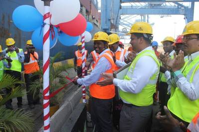 Inauguration around Vessel M.V. Tiger Bridge
