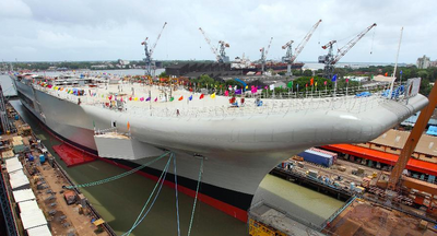 INS Vikrant: Photo credit Cochin Shipyard 