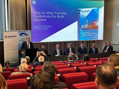 INTERCARGO Ship to Ship Transfer Guidelines for Bulk Carriers Event in Athens. © INTERCARGO