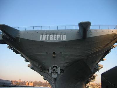 The Intrepid will make its way back to Pier 86 in Manhattan.  Photo credit:  Jennifer Rabulan
