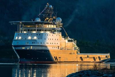The new MS Island Victory Water Installation Vessel for Island Offshore with amazing 477 tonnes bollard pull.
Copyright Arild/AdobeStock