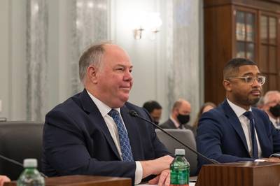 Commissioner Vekich during his confirmation hearing last fall. (Official U.S. Senate photograph by John Klemmer)
