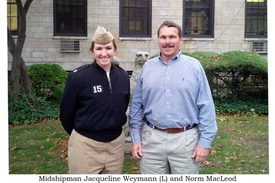 Jacqueline Weymann (left) with Norm MacLeod