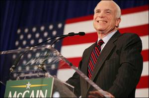 John McCain favors expanded O&G drilling.