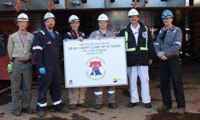 Keel-laying ceremony: Photo credit Aker Philadelphia