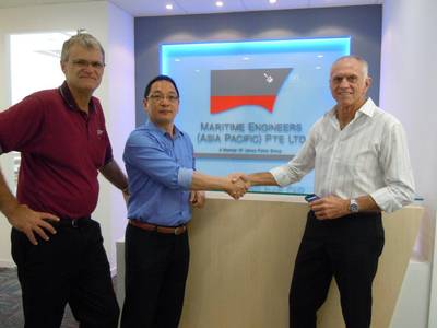 Kent Stewart & Han Jong Kwang at the new Singapore office.
