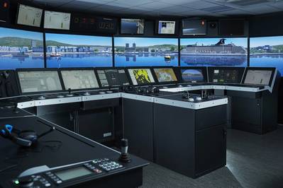 K-Sim Navigation ship’s bridge simulators are used by the Panama Canal Authority to ensure maximum realism in training scenarios for building crew and operator sea skills - Credit: Bård Gudim