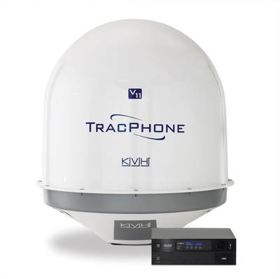 KVH TracPhone Radome: Image credit KVH