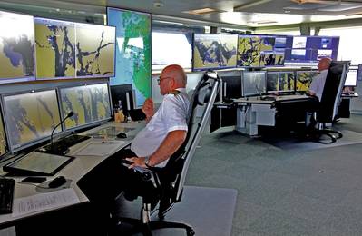 Kvitsøy Vessel Traffic Service (VTS) Center. (Image courtesy Anne Grethe Nilsen, NCA)
