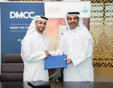 L to R: Ahmed Bin Sulayem, Executive Chairman, DMCC and Amer Ali, Executive Director, DMCA.