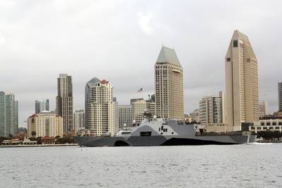 LCS Freedom off San Diego: Photo credit USN