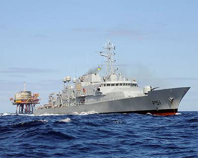 ‘Le Roisin’ – one of the P51 class Irish Naval vessels to be included in Tymor’s survey.  (Photo: Tymor Marine) 
 
