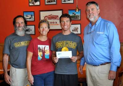 Left to right: David Luff, Cindy Luff, 2014 NMRA scholarship recipient Noah Luff and Keith LaMarr of Macaroni Marketing