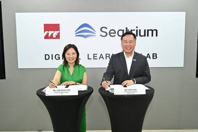 Left to right: Low Khah Gek, Chief Executive Officer of ITE and Chris Ong, Chief Executive Officer of Seatrium (Source: Seatrium)