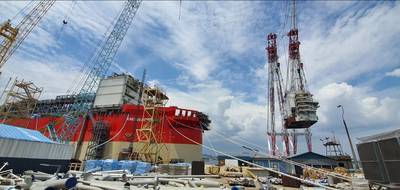 LQ Lifted - Credit: Energean Power FPSO