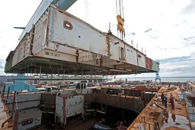 Lifting the Module: Photo credit HII