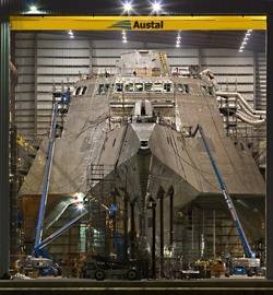 Littoral Combat Ship: Photo courtesy Austal