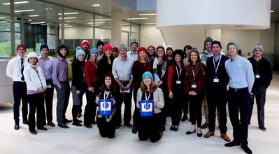 Lloyd’s Register, sponsors of Sailors’ Society’s Woolly Hat Week, will be donning their woolly hats and holding a #HatHero collection to raise funds for seafarers and their families. (Photo: Sailor's Society)