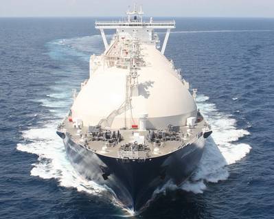 LNG carrier: Photo courtesy of Gazprom