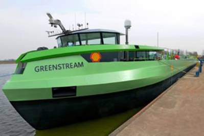 LNG Motor Barge 'Greenstream': Image credit Port of Rotterdam