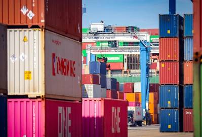 Loaded export volumes at the Port of Charleston posted their highest month since June. ﻿
﻿(Photo/ English Hurteau)