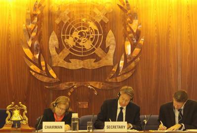 London Protocal amendment signing: Photo courtesy of IMO