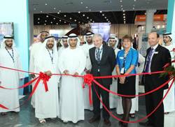 (L-R) Khalifa M. Al Qubaisi, General Manager, IRSHAD; Awaidha Murshed Al Murar, Director of Shared Services, ADNOC; and Chris Hayman, Chairman of Seatrade.