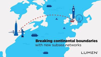 Lumen establishes a new subsea fiber route between New York and Bude, Cornwall in the U.K.