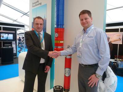 Ross MacLeod (Ashtead Technology) and Barry Cairns (Sonardyne International): Photo credit Ashtead Technology at Ocean Business 2013