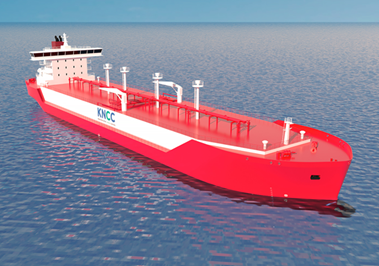 mage of a liquefied CO2 carrier to be developed by KNCC courtesy of NYK