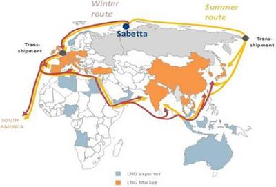 Map courtesy of Yamal LNG