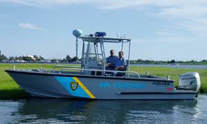 Marine 7, a 21-ft. Comander center console patrol/rescue boat 