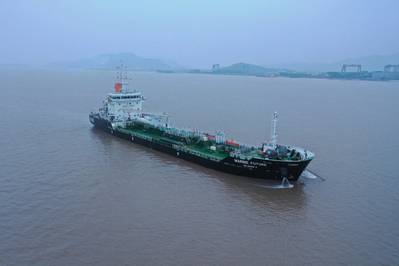 Marine Future biofuel bunker barge (Credit: Vitol Bunkers)