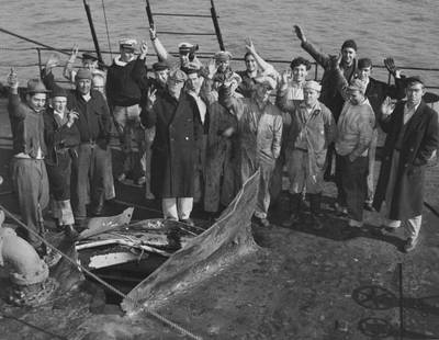 Mariners US Tankship Damaged WWll: Photo courtesy of Naval History and Heritage Command 