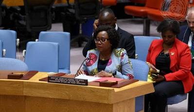 Martha Ama Akyaa Pobee, Assistant Secretary-General for Africa, Department of Political and Peacebuilding Affairs - Department of Peace Operations, while speaking to the United Nations Security Council meeting on June 22.