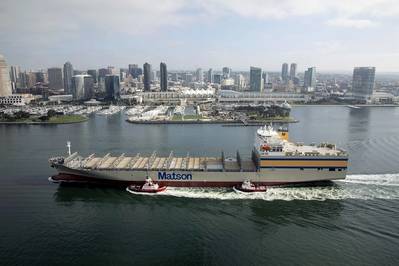 Matsonia (pictured) and sister ship Lurline are the largest vessels of their kind ever built in the U.S. (Photo: Matson)