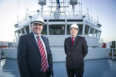 Matthew Gordon (left) and John Bryce onboard Ocean Spey (Photo: Atlantic Offshore Rescue)