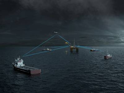 MBR connects all vessels in complex offshore operations. (Photo: Kongsberg)