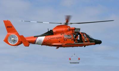 The medevac: Photo courtesy of USCG