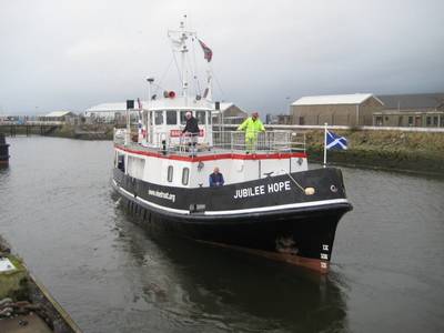 Medical vessel Jubilee Hope: Photo courtesy of the Vine Trust