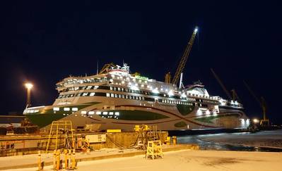 Megastar at the Meyer Turku shipyard in Finland (Photo: Eric Haun)
